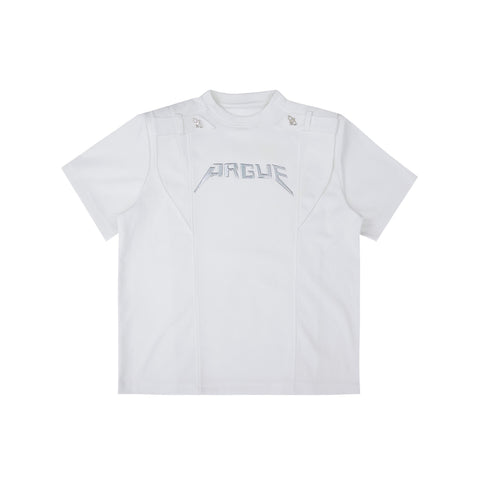 Three-dimensional Cutting Piece Padded Shoulder Short Sleeve