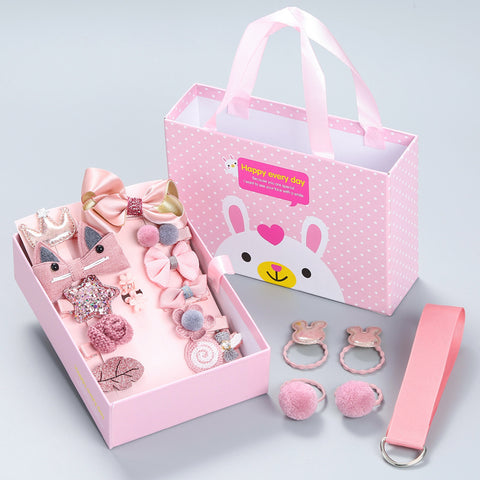 Children's Hair Accessories 18-piece Set Crown Bow Headdress