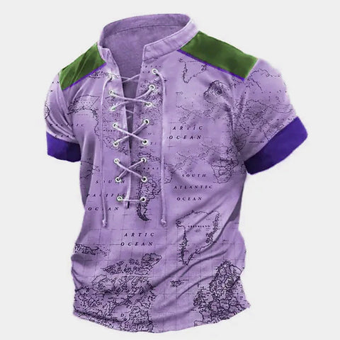 Men's New Street Snap Style 3d European And American Sports Short Sleeve Top