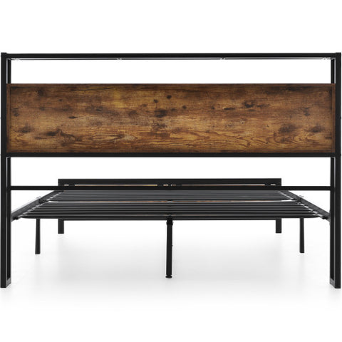 Doppelbett Aus Metall Und Holz