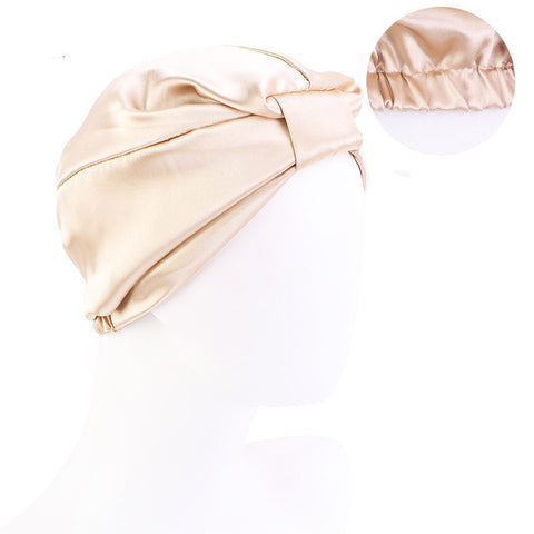 Contrast Knotted Bandana Hat