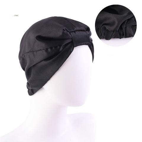 Contrast Knotted Bandana Hat