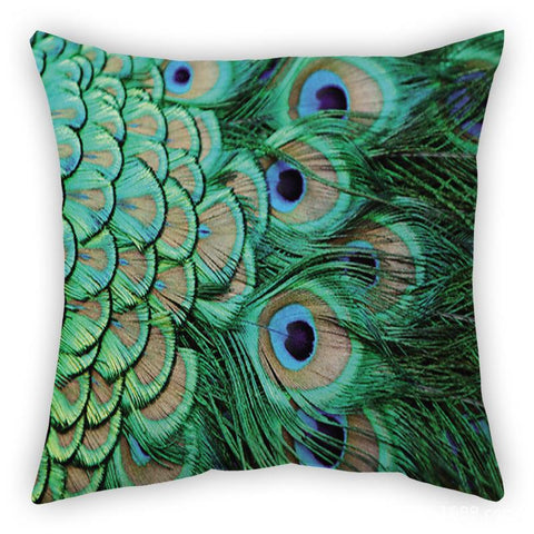 Peacock Printed Sofa Cushion Cover Amazon