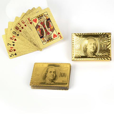 Playing Cards Gold Foil Playing Cards Waterproof