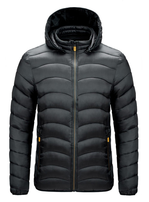 Casual warm hooded cotton coat