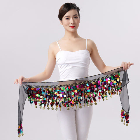 Fashion Simple Color Sequins Belly Dance Waist Chain