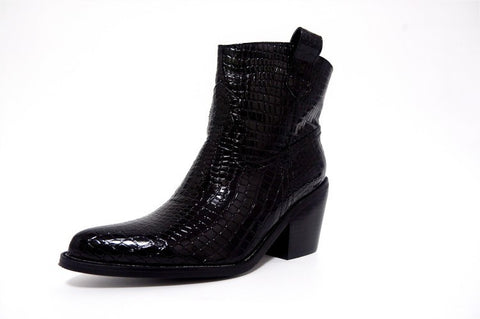 Women's Chunky Heel Short Martin Boots