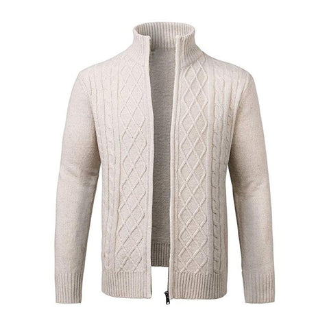 Zip turtleneck long sleeve top cardigan