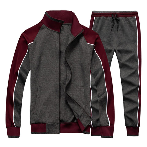 Long sleeve zipper cardigan sports suit