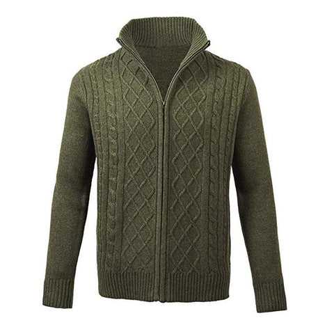 Zip turtleneck long sleeve top cardigan