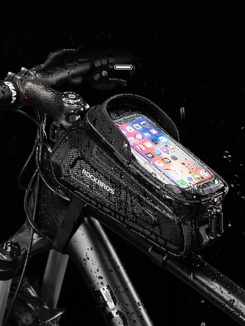 Bike bag front beam bag touch screen upper tube bag