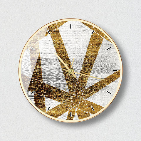 Personality Creative Black Gold Art Atmosphere Clock