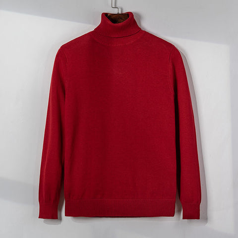 Fashion Youth All-Match High Neck Sweater Sweater Men