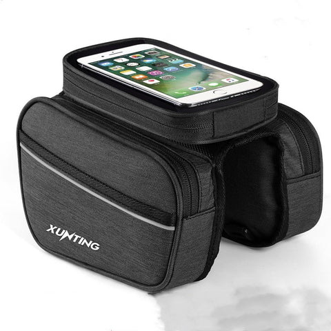 Mobile phone bicycle saddle bag