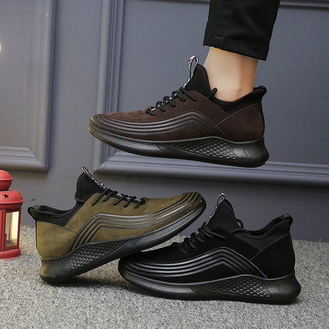 Men's Sports Low-Top Casual Leather Shoes