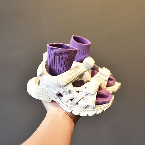 Children's Sports Sandals, Girls' Explosive Soft-Soled Children's Beach Shoes