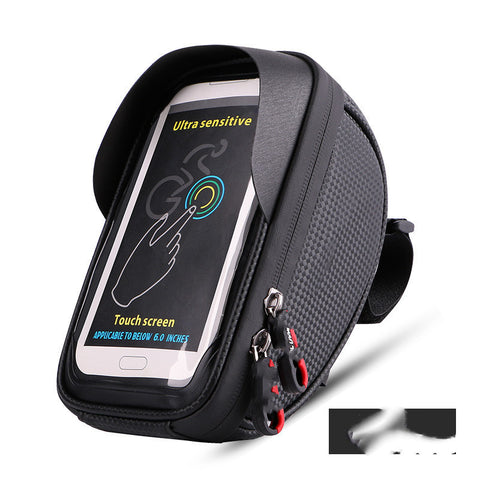 Front Handlebar Bag, Riding Mobile Phone Waterproof Navigation Bag, Upper Tube Bag, Front Head Bag