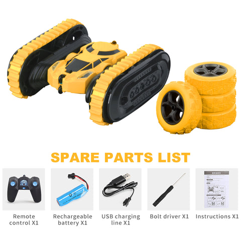 Voiture Cascadeuse Murale Double Face 2.4G, telecommandee, Pour Wnfants