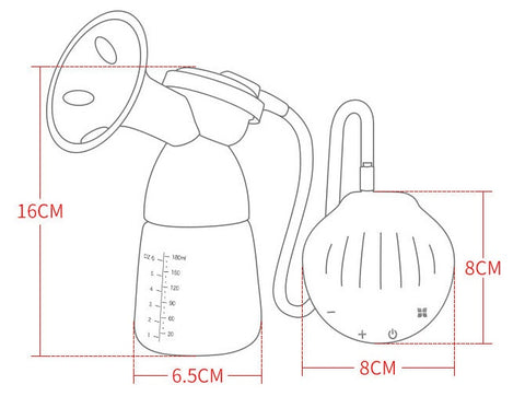 Manufacturers Electric Breast Pump Maternal Milking Device Silent After Childbirth Automatic Large Suction Breast Pump Cross-Border Mother And Baby