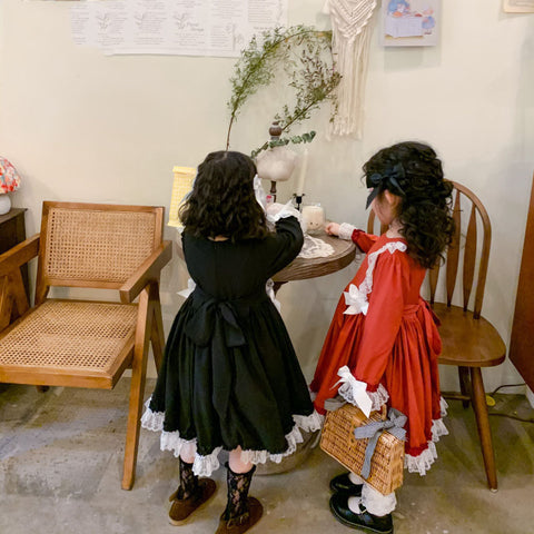 Spring And Autumn Fashionable Princess Dress With Western Temperament