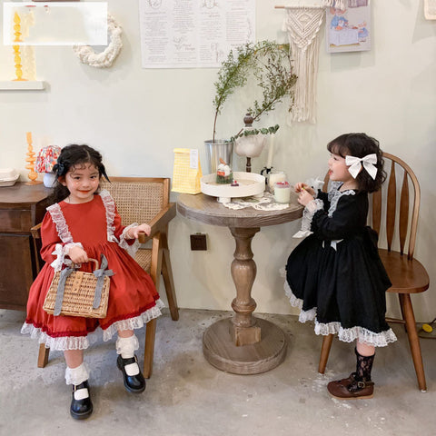 Spring And Autumn Fashionable Princess Dress With Western Temperament