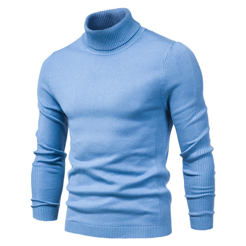 Solid color turtleneck sweater
