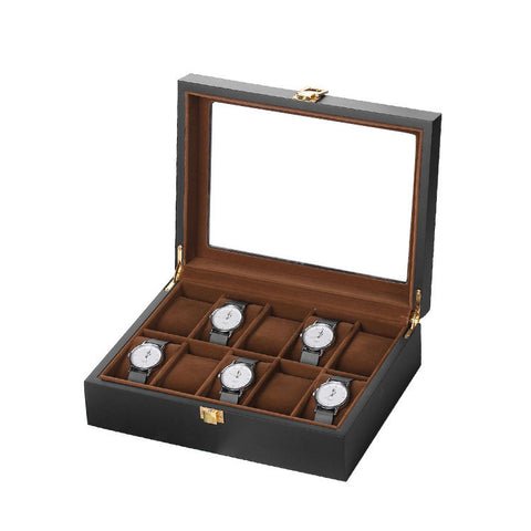 Wooden spray paint coffee 10-digit watch box
