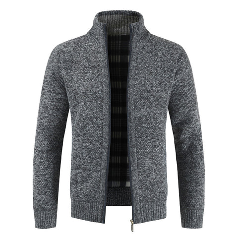 Men's plus fleece sweater