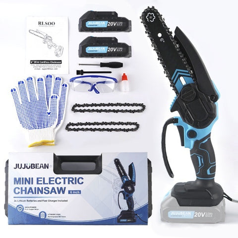 6-inch Lithium Chainsaw Wood Cutting Saw Household Rechargeable Mini