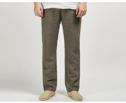 Chinese Style Men's Linen Men's Casual Pants