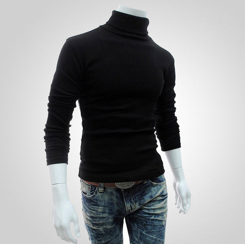 High neck long sleeve sweater