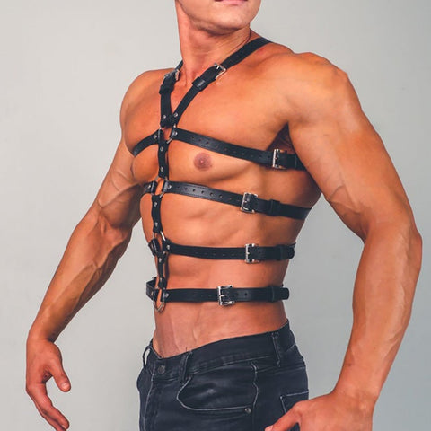 Men's Arm Shoulder Leather Strap Performance Costumes