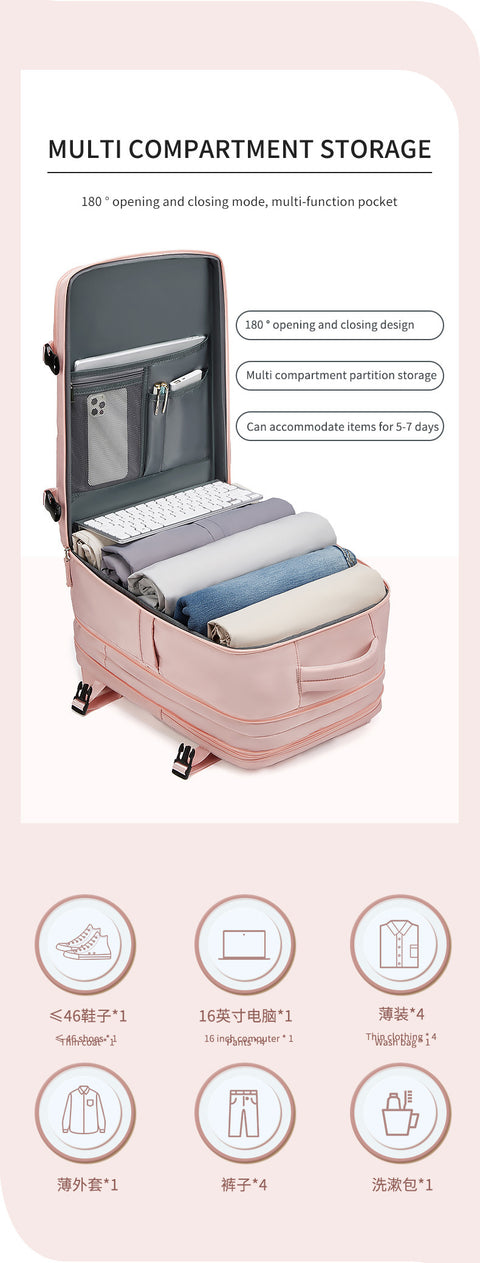 Dry Wet Separation Backpack Large Capacity Leisure Fashion Schoolbag