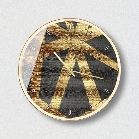 Personality Creative Black Gold Art Atmosphere Clock
