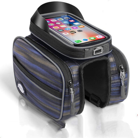 Mobile phone bicycle saddle bag