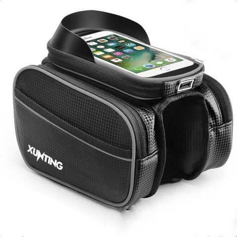 Mobile phone bicycle saddle bag