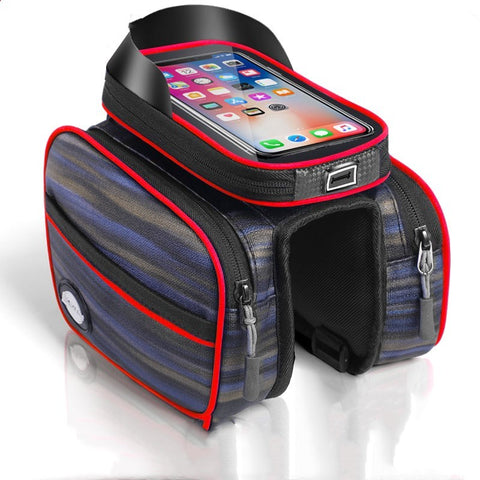 Mobile phone bicycle saddle bag