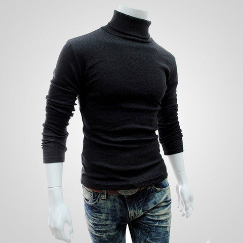 High neck long sleeve sweater