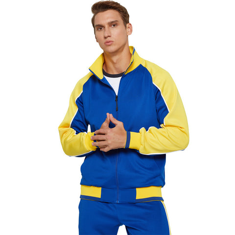 Long sleeve zipper cardigan sports suit