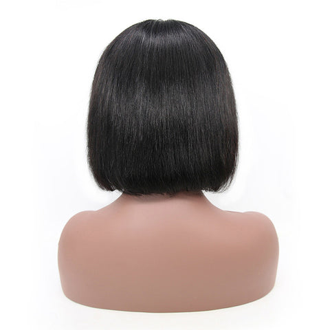 Women's Fashion Temperament Real Hair Short Bob Wig