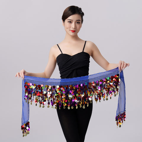 Fashion Simple Color Sequins Belly Dance Waist Chain