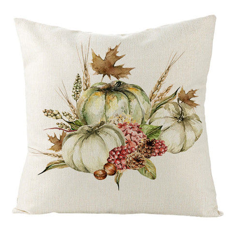 Christmas Pillow Cover Cartoon Letter Print Cushion Cover Office Sofas Pillow Cover