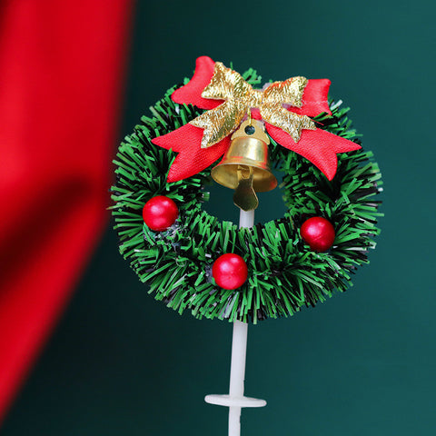 Bow Green Leaves Bells Garlands Cards