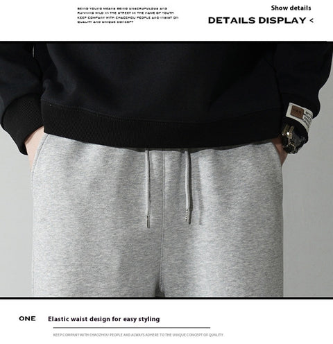 Spring Summer Pure Cotton Men's Loose Breathable Casual Pants