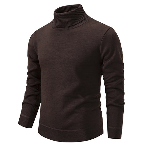 High Neck Men's Casual Knit Sweater