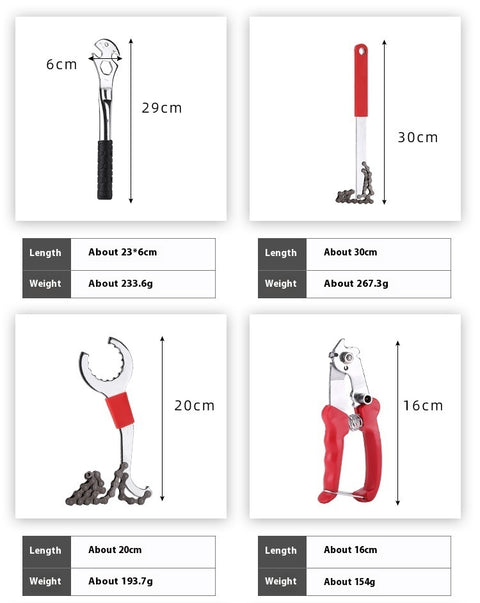 Bicycle Repair Tools Suit Mountain Bike Repair Chain-cutting Device