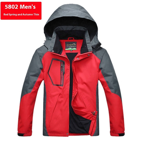 Men's And Women's Loose Plus Size Breathable Waterproof Jacket