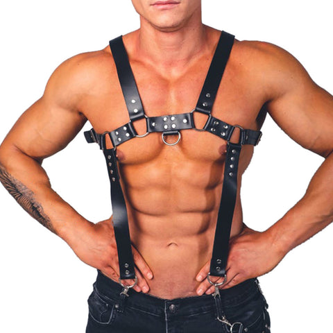 Men's Arm Shoulder Leather Strap Performance Costumes