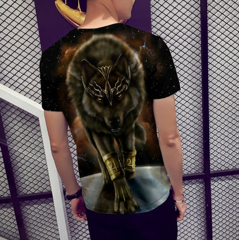 Digital printed short-sleeved T-shirt