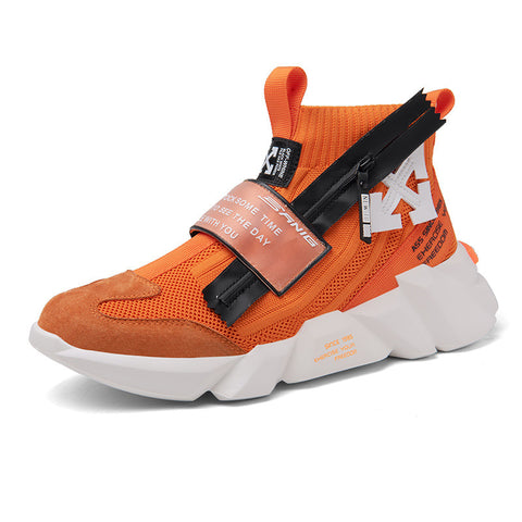 Thick-soled Fashion Socks High-top Flying Knit Sneakers